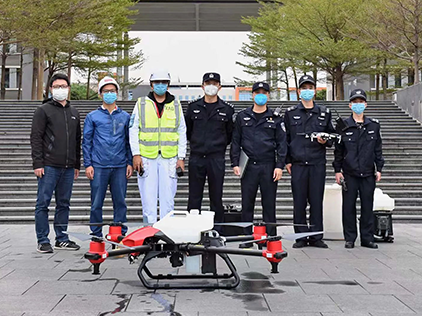 海南儋州消防無人機助力給防疫消防培訓案例